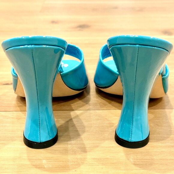 BY FAR Turquoise Open-Toe Mules - Picture 8 of 11